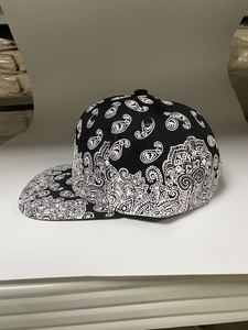 Tùy Chỉnh <span class=keywords><strong>Paisley</strong></span> In Mô Hình Cổ Điển Màu Đỏ Đen Hoàng Gia Màu Xanh <span class=keywords><strong>Snapback</strong></span> Mũ Và Mũ Bán Buôn - Product Image 3