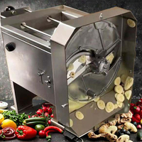 Elektrische 500Kg Bananenverwerkingsmachine 220V-Snijmachine Snijmachine Kernmotor Voor Fruitgroenterestaurants Fabrieken