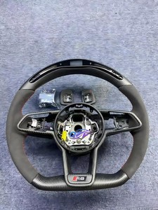 Volant en fibre de carbone compatible avec les Audi Rs6 Rs4 Rsq5 A4 A6 A7 RS7 S7 TT TTS RS5 <span class=keywords><strong>S3</strong></span> RS3 R8 A3/A4/A5/A6/A7/A8/C7/C8 TT SSR8 - Product Image 4