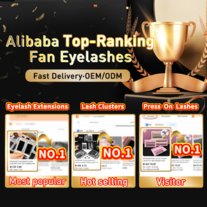 Phân khúc cụm lông mi tay thực hiện cá nhân mix Curl tự nhiên Faux Mink DIY Lash cụm Kit tùy chỉnh logofan lông mi - Product Image 2