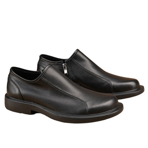 Sabots en cuir véritable pour homme, automne, bout rond, doublure en peluche, semelle extérieure en EVA, chaussures confortables et isolantes, tendance - Product Image 3
