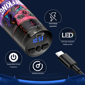Máquina de tatuaje <span class=keywords><strong>rotativa</strong></span> de alto rendimiento personalizada de nueva generación Tuffking estructura de plástico duradera con <span class=keywords><strong>agujas</strong></span> de cartucho permanente - Product Image 3