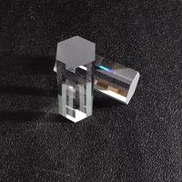 Prisme solaire hexagonal en verre de silice fondue BK7 sur mesure, guide de lumière de haute qualité avec revêtement optique antireflet et peinture noire de haute qualité