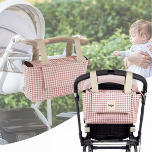 Organizador de pañales rosa de gran capacidad de estilo coreano Caddy estampado de algodón duradero muñeca de juguete caliente 3 1 <span class=keywords><strong>para</strong></span> cochecito de bebé bolsa de asiento de coche - Product Image 4