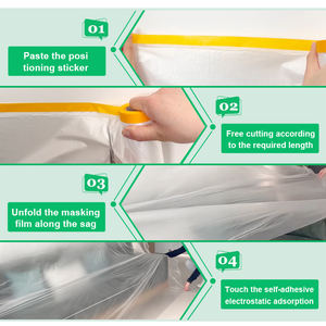 YOUJIANG متوفر بغشاء لاصق بلاستيكي ناعم مسجل مسبقًا مقاوم للرطوبة حماية للرسم - Product Image 5