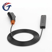 Nouvel adaptateur de décharge EV 15A J1772 V2L, station d'alimentation portable 120V AC, cordon de 5 m, IP54, utilisation en extérieur, camping, urgence, conforme aux normes CE, FCC, RoHS