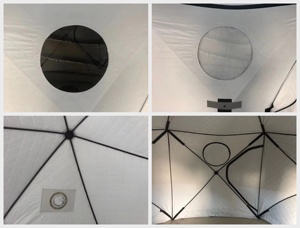 Tente de sauna portable pliable pour le camping en plein air avec poêle, logo personnalisé, fabricant OEM - Product Image 3