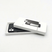 Boîtes d'emballage personnalisées de luxe faites à la main en carton gris biodégradable avec pelliculage mat pour étuis de téléphone