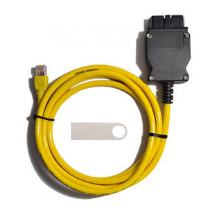 Para BMW Enet Ethernet ESYS iCOM codificación OBD2 adaptador de conector de 16 pines Cable OBDII de diagnóstico de coche con función de probador de batería - Product Image 4