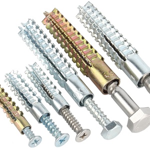 Jeu de clous intégrés M6 M8 vente en gros mur de briques creuses spécial <span class=keywords><strong>vis</strong></span> d'expansion en métal anti-desserrage acier fin fer dentelé - Product Image 1