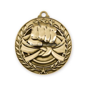 WD Custom Design 3d in lega di zinco in Irlanda medaglie sportive di Karate trofei WUKF Memorial in metallo argento Souvenir medaglia di Karate - Product Image 3