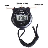 Stopwatch Olahraga LCD Genggam Multi-warna Kronograf Digital Timer Satu Baris Alarm Jam Minggu Stopwatch Latihan Luar Ruangan