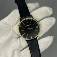Montre pour femme avec cadran blanc, bracelet en cuir rose, lunette en or rose, mouvement à quartz, affichage analogique, échelle graduée, bracelet de 18 mm, cadran de 38 mm, luxe