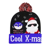 Moda LED Light-up cappello di natale berretti cappello da festa di natale lavorato a maglia