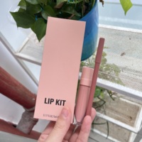 Ensemble de crayons à lèvres vegan de haute qualité personnalisé, taille voyage, rouge à lèvres et crayon à lèvres imperméables combinés