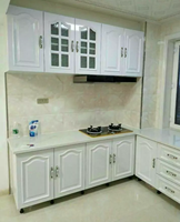 Cocina Personalizada Elegante y Completa, Fabricante de Gabinetes Modulares de Madera Integrados