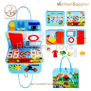 Unisex Montessori giocattolo educativo sensoriale di nuovo arrivo Multi-funzione a bordo occupato per bambini animali lettere strumento esplorativo <span class=keywords><strong>autismo</strong></span> - Product Image 5