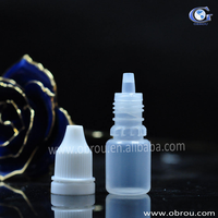 Listo para enviar Botella cuentagotas de plástico de 5 ml Embalaje Botellas exprimidas de gotas de aceite líquido vacías de alta calidad