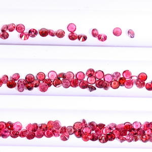 D&T GEMS - Piedra de espinela roja natural Jedi Warrior, corte brillante redondo, 0.8mm~2.0mm, ¡Gran oferta! - Product Image 3