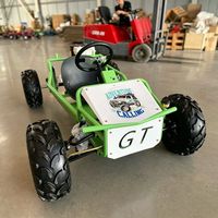 Go-Kart Todoterreno de 4 Ruedas con Pedales, Volante y Freno de Mano de Seguridad, Auto de Pedales para Niños