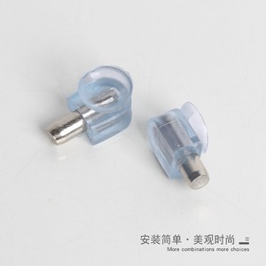 Glass Shelf Holder Transparent <b>Plastic</b> Support Bracket With Suction Cup For <b>Kitchen</b> Display Shelves Single Layer - Product Image 3
