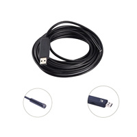 Tubo de endoscopio USB de 5,5/7mm, módulos de cámara de inspección electrónica de vídeo HD impermeables para la industria automotriz, acceso a la computadora