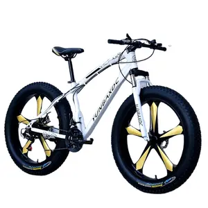 New design 26*17 MTB 21 speed Aluminum Fat Tire Bike 26*4.0 tire Snow bike snow bicycles with customer logo made in China