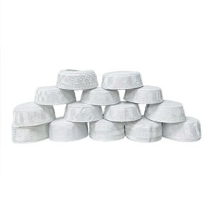 Gorro de malla bordado a crochet al por mayor, estilo árabe, Dubai, Malasia, Indonesia, gorro blanco para hombres, gorro de oración musulmán - Product Image 1