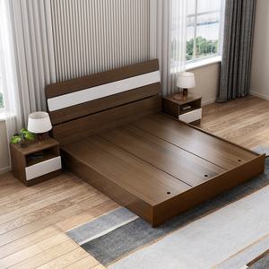 เตียงเดี่ยวขนาดควีนไซส์สุดหรู พร้อมลิ้นชักเก็บของ หัวเตียงทำจากไม้อัดเอ็มดีเอฟ เหมาะสำหรับเด็กผู้หญิง - Product Image 3