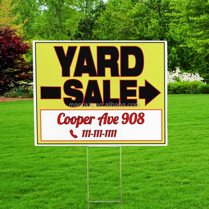 مصنع المورد مخصص 18*24 العقارات العاكسة قسط Adt العقارات في الهواء الطلق الأعمال التجارية المخصصة علامات ساحة القطع - Product Image 2