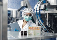 Complément alimentaire fabriqué en Italie, personnalisable avec étiquette privée, pour le soutien des muscles et du système nerveux, enrichi en magnésium et vitamines