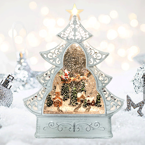 Musique à piles Navidad avec lumière étoile LED conception d'arbre <span class=keywords><strong>de</strong></span> Noël boule à neige décorations <span class=keywords><strong>de</strong></span> lanterne <span class=keywords><strong>de</strong></span> Noël - Product Image 1