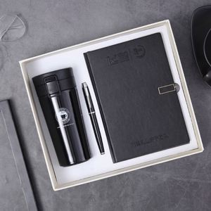 Customizable Corporate Business Leather Notebook Coffee Cups Gift Set Wholesale Promotional Luxury A5 <b>Journal</b> Gift Box With Pen - Product Image 2