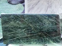 Dalle de marbre vert poli Verde Alpi Scuro au design moderne, pierre naturelle Marmi Verde Alpi pour la construction, comptoirs et revêtements de sol de grande taille