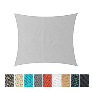 Vela de Sombra <span class=keywords><strong>para</strong></span> <span class=keywords><strong>Terraza</strong></span> y Balcón de 6x6m con Protección UV, 180gsm, Gris, HDPE, Lona de Sombra <span class=keywords><strong>para</strong></span> Jardín, Toldo Resistente de HDPE - Product Image 3