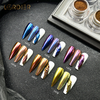 Bon prix pigment de changement de couleur caméléon optique poudre pour ongles pigment pour ongles chrome miroir poudre