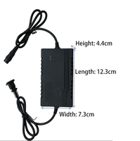 Chargeur de batterie 12v / 24v 3A, chargeur de batterie au lithium rechargeable pour vélo électrique, batterie au lithium électrique, chargeur 12v