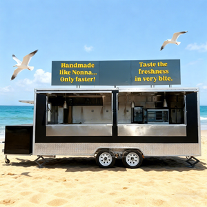 Commercial Fiberglass Mobile Food Trailer Fully Equipped Multifunctional Customized Truck Pizza Oven Griddle Burger Truck - Product Image 1