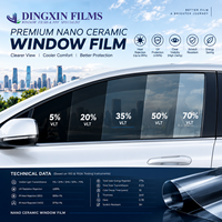 Film solaire pour vitres de voiture en céramique nano IR95 UV99 VLT15, isolation thermique élevée, film solaire OEM, vente en gros directe d'usine