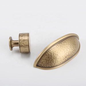 Hot Sale Shell <strong>Style</strong> Knurled <strong>Antique</strong> Brass Handle Kitchen Cabinet Handles <strong>Drawer</strong> Pulls and <strong>Knobs</strong> - Product Image 5