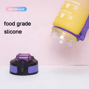 Botella de Agua Deportiva de 1L (32 oz) con Graduación Motivacional, Libre de BPA, Boca Ancha, a Prueba de Fugas, de Plástico Tritan, con Marcador de Tiempo - Product Image 3