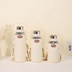 2026 Luxury <b>Large</b> Capacity Stainless Steel Water Bottle with Handle Strap Wholesale Custom Logo Outdoor Travel Vacuum <b>Flask</b> - Product Image 6