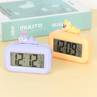Jam Alarm Digital LED, jam tangan Digital LED baru, lucu, dekorasi Roma, kartun, anak-anak, Jam Alarm dengan lampu malam, kamar tidur, ornamen samping tempat tidur