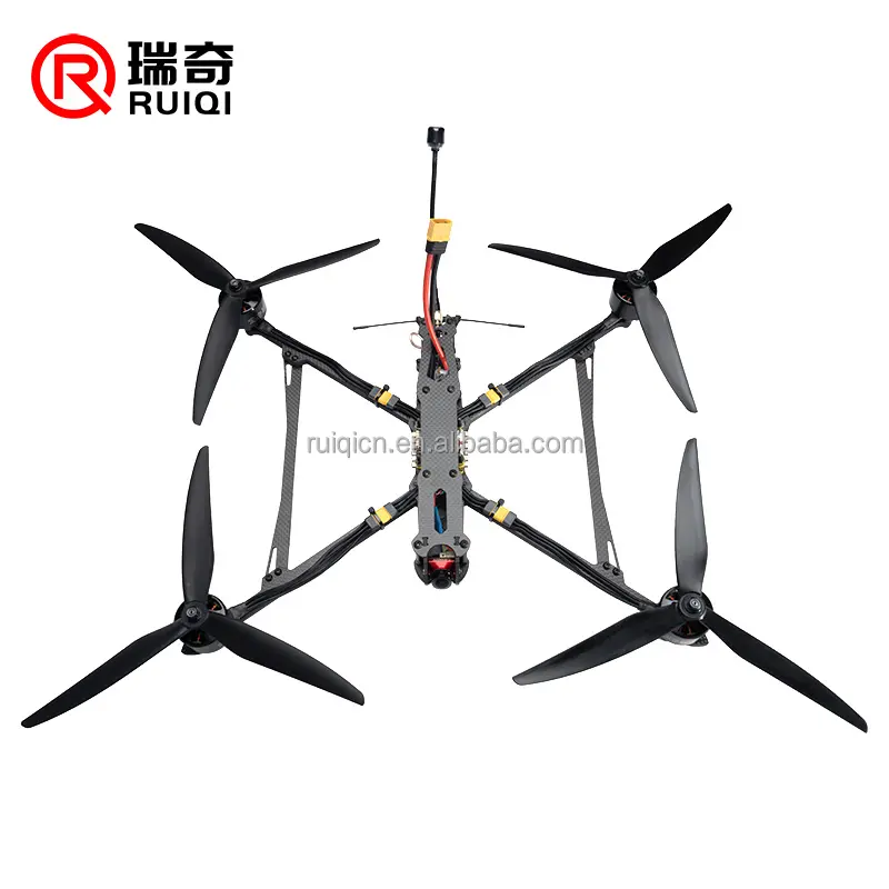 Yeni Ruiqi zafer V2 10 inç 6S RC FPV Drone yük 4kg uçuş mesafesi 8KM Quadcopter F405 FC 80A ESC 3115 900kv Motor uzun menzilli