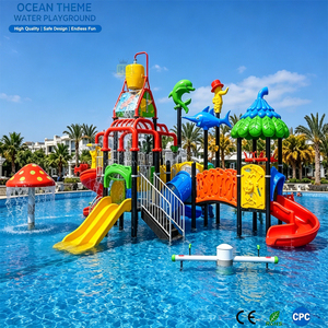 <span class=keywords><strong>Parque</strong></span> Acuático Grande al Aire Libre <span class=keywords><strong>con</strong></span> Toboganes de Agua <span class=keywords><strong>con</strong></span> Temática de Ballenas y <span class=keywords><strong>Delfines</strong></span> para Hoteles, Resorts y Parques Comunitarios - Product Image 1