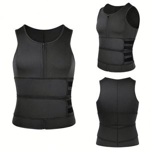 Factory Price <b>Waist</b> Sweating Shaper Sauna Vest <b>Waist</b> <b>Trainer</b> Fitness Top Double Belt Fat Burner Tank Top <b>Waist</b> Support - Product Image 3
