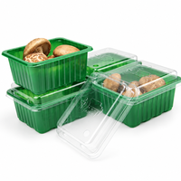 Boîtes en plastique PET pour légumes et fruits de supermarché, fabrication directe d'usine, boîtes pour champignons
