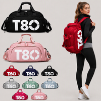Tas Olahraga Luar Ruangan dengan Logo Kustom Tas Gym Kustom Wanita Pria Tas Perjalanan Kapasitas Besar Tas Duffel untuk Pria Wanita