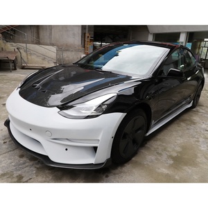 2017-2025 Car Modification Upgrade Gen1 Resin Body <b>Kit</b> Front Rear Bumper Lip <b>Engine</b> Hood Side Skirt for Tesla <b>Model</b> 3 - Product Image 3