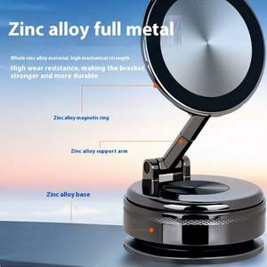 JEDI tout métal vide magnétique voiture support de téléphone portable Nano colle vide ventouse nouveau et élégant - Product Image 2